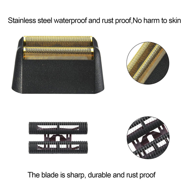 Ersatz Rasierköpfe kompatibel mit Wahl Foil Shaver (Black/2) Schwarz / 2, Schwarz / 2