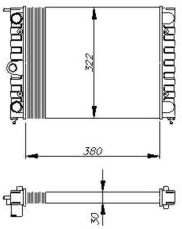 NRF 58696 Kühler, Motorkühlung