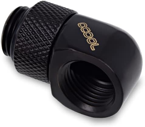 Alphacool 17615 Eiszapfen L-Verbinder drehbar G1/4 AG auf G1/4 IG - 4pcs Set Deep Black Anschluss