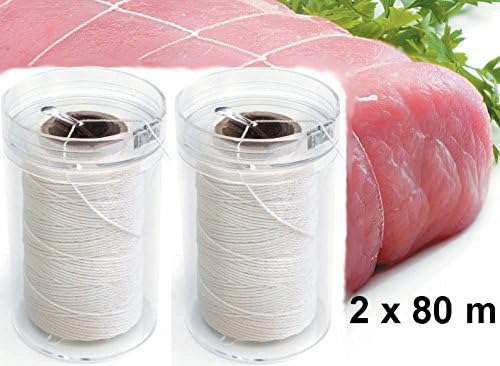 Küchengarn 2 x 80 m im praktischen Spender mit Abschneidklinge