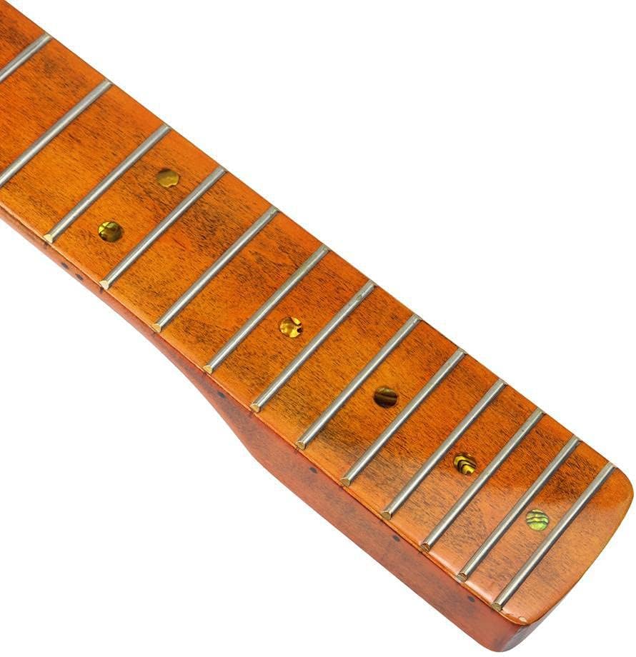 BTSEURY 22 Bünde E-Gitarre Hals Ahorn Gitarre Hals Griffbrett kompatibel für ST E-Gitarre