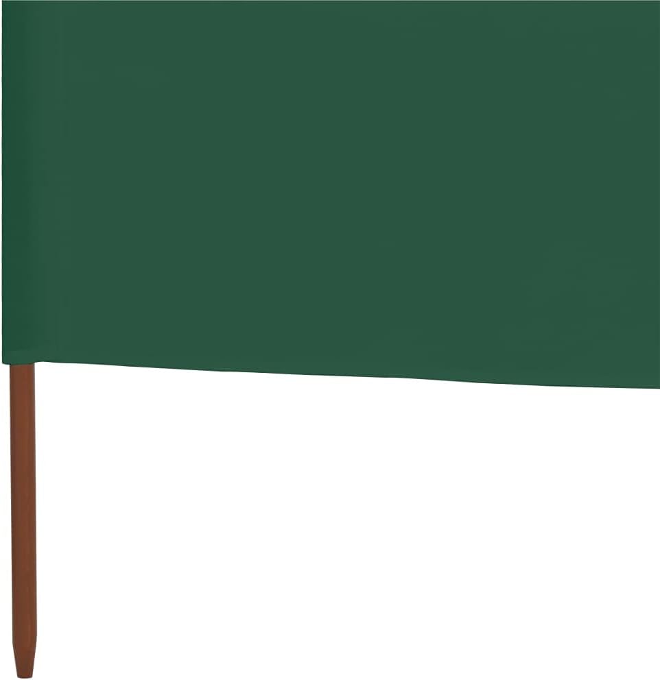 5 Paneele Windschutz Stoff 600x80cm Grün Camping Windschutz Blocker Windblocker Garten Strand Sonnen