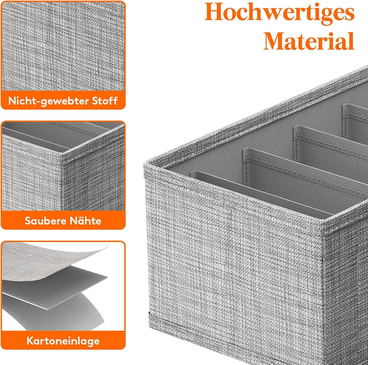 Lifewit 12er Set Hemnes Doppelorganizer für Kommode mit Stabiler Boden, Wickelkommode Organizer, Kle