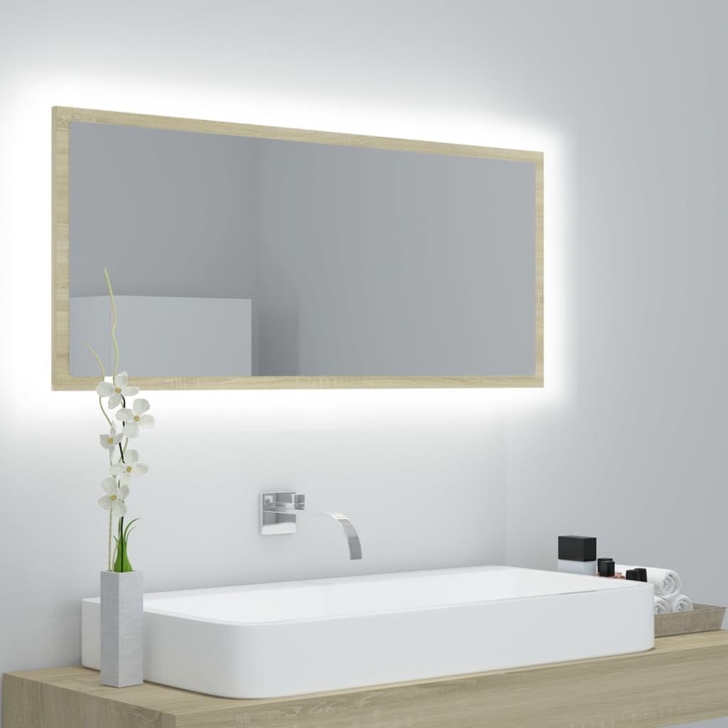vidaXL LED Badspiegel Wandspiegel Badezimmerspiegel Lichtspiegel Spiegel Hängespiegel Bad Badezimmer