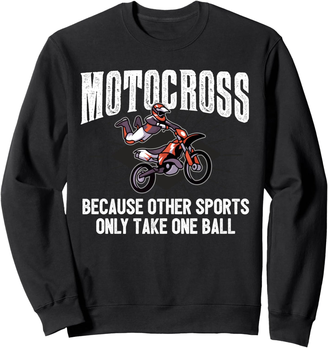 Motocross-Fahrer Motocrossbike Motorrad Eier Sweatshirt