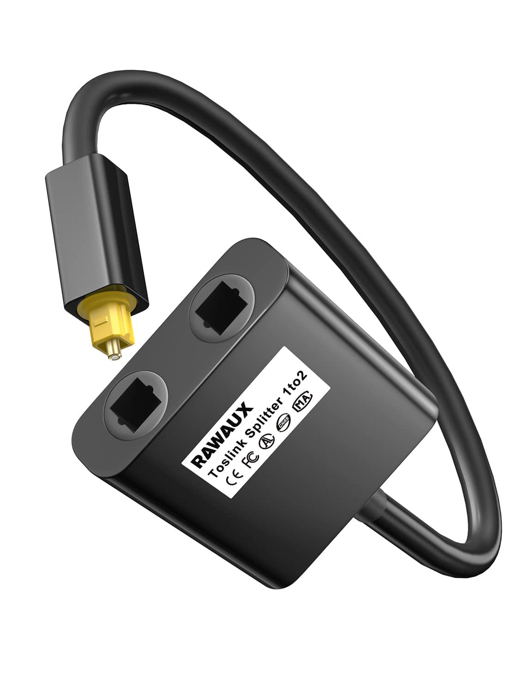 Toslink Splitter 1 in 2 Out Optischer Splitter Digital Audio Optisches Kabel Verteiler Optical Audio
