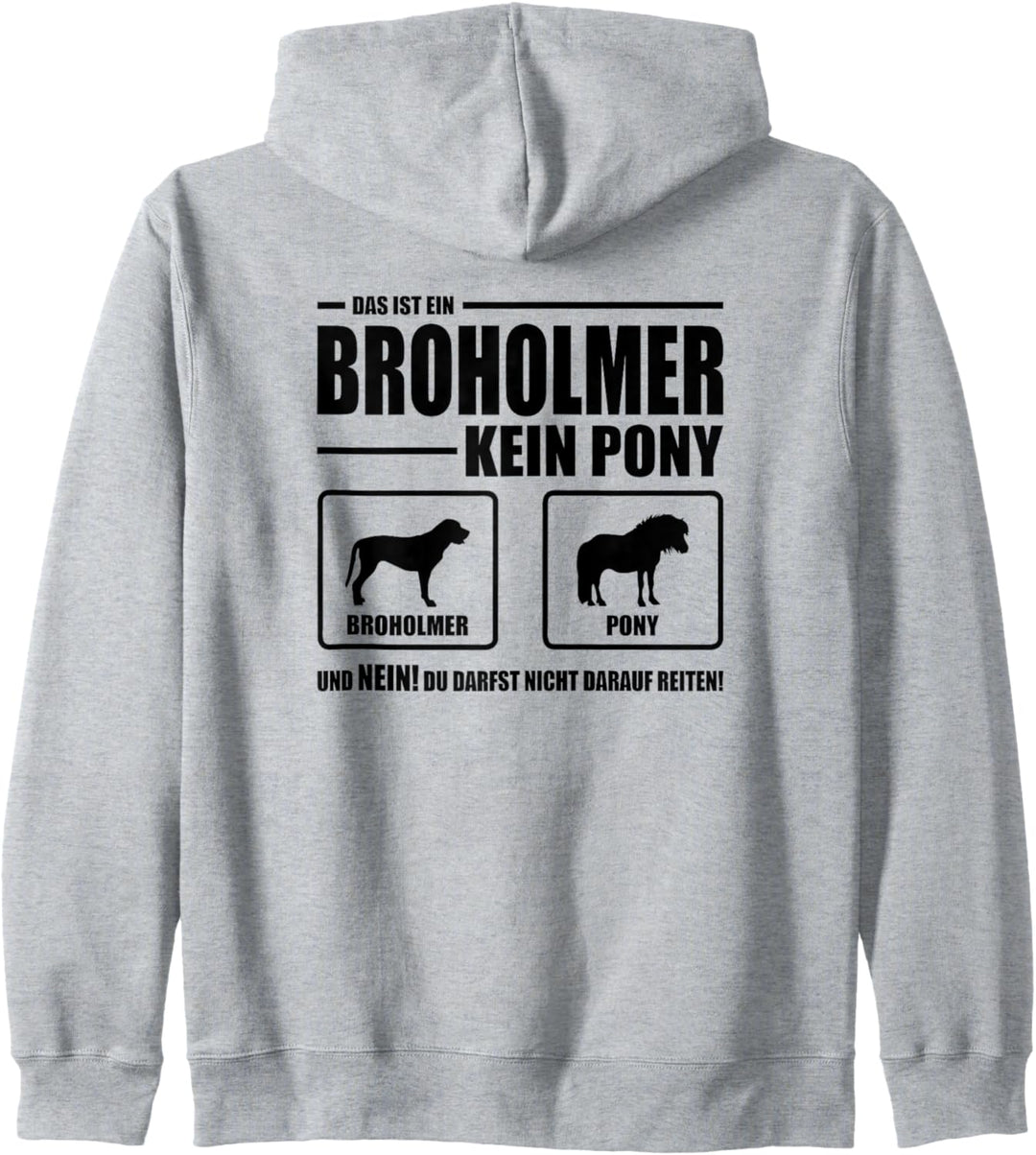 Broholmer Kein Pony Hund Hunde Hundespruch Kapuzenjacke