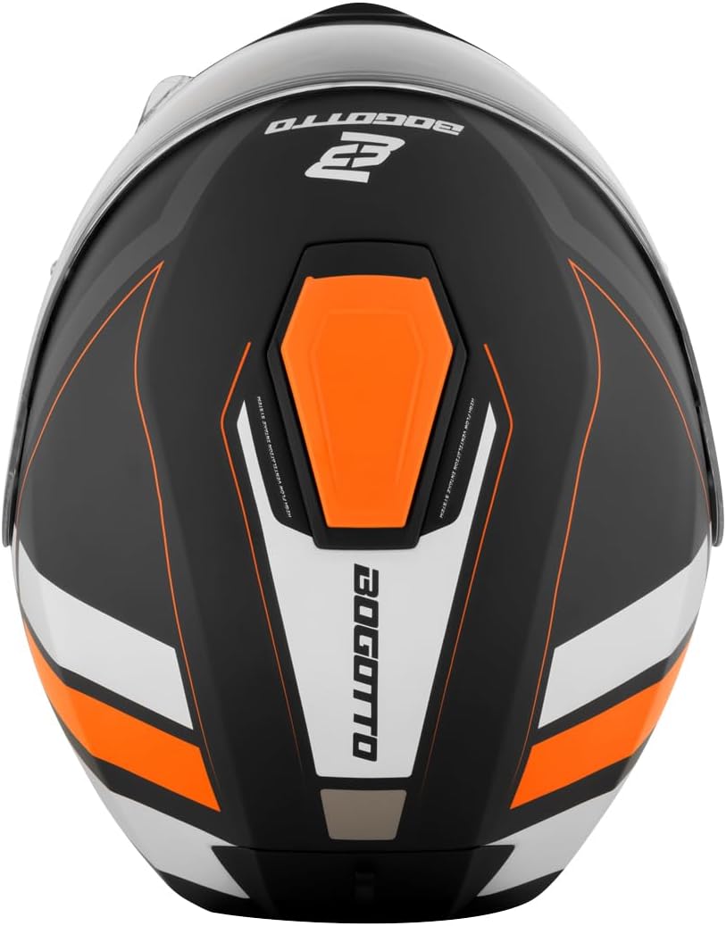 Bogotto FF403 Murata Klapphelm, orange/schwarz XS