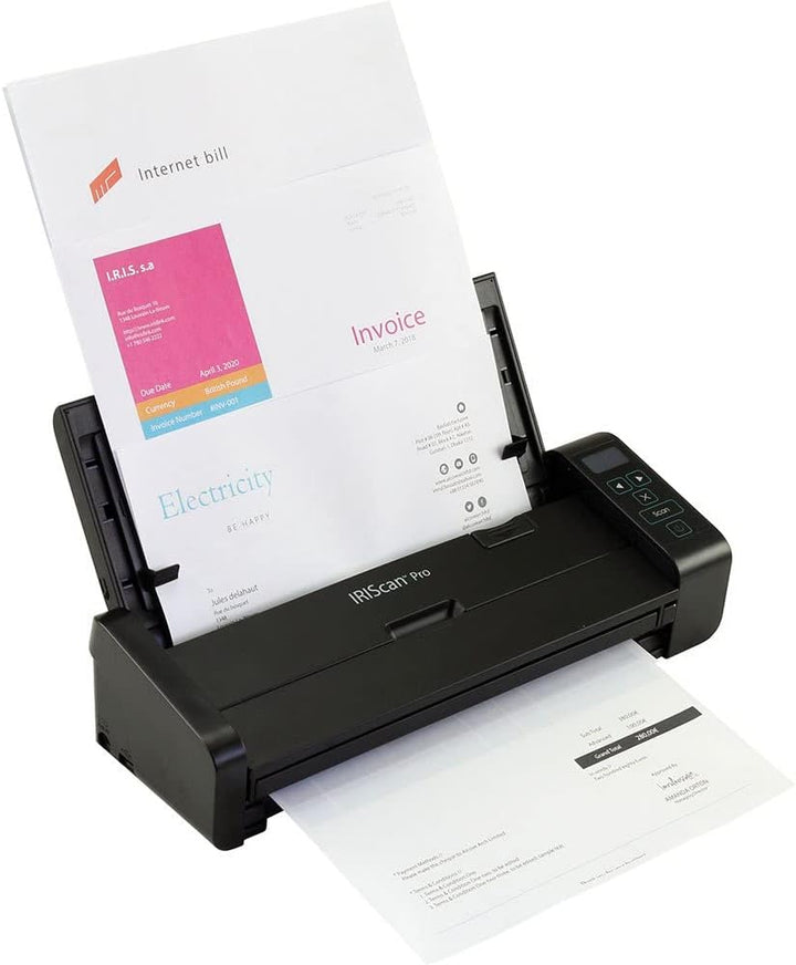 IRIS IRISCAN Pro 5 Duplex ADF20 Seiten Scanner (25PPM - USB3.0 - Netzbetrieb - Buttonmanager mit Sma