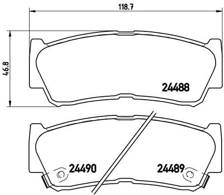 Brembo P 30 037 Bremsbelagsatz, Scheibenbremse - (4-teilig)