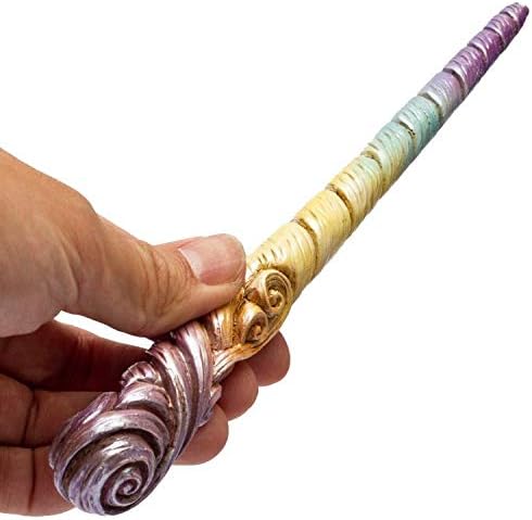 Pacific Giftware Magic Mystical Unicorn Horn Hexen und Zauberer Harz Zauberstab Cosplay Kostüm Hallo