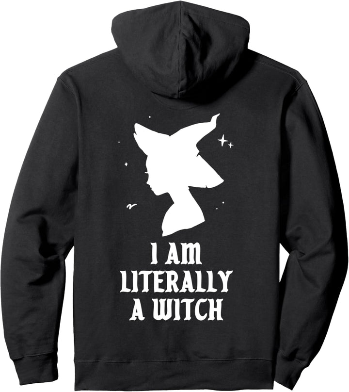 Ich bin buchstäblich eine Hexe Spooky Gotik Halloween Kostüm Pullover Hoodie