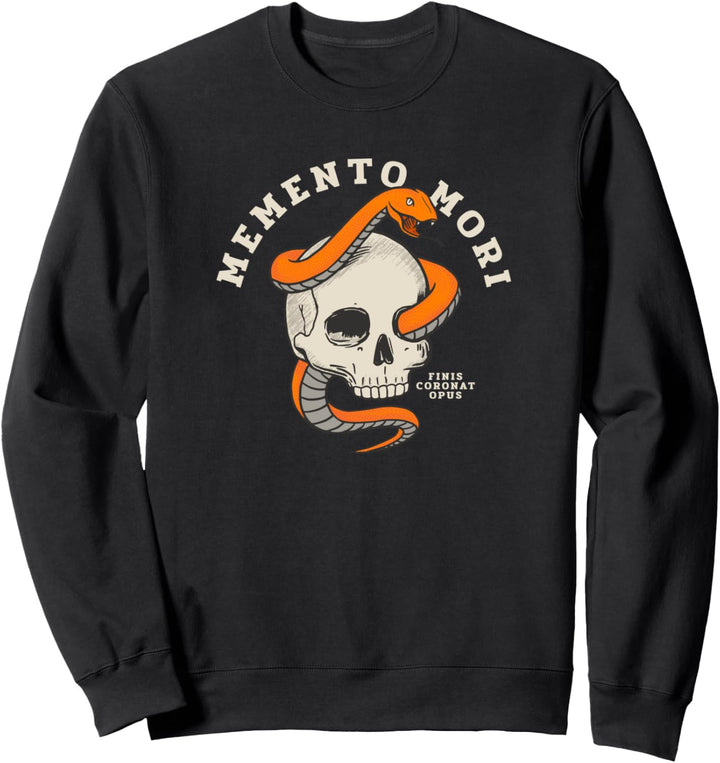 Memento Mori - Lateinisch - Gotischer Schädel Sweatshirt