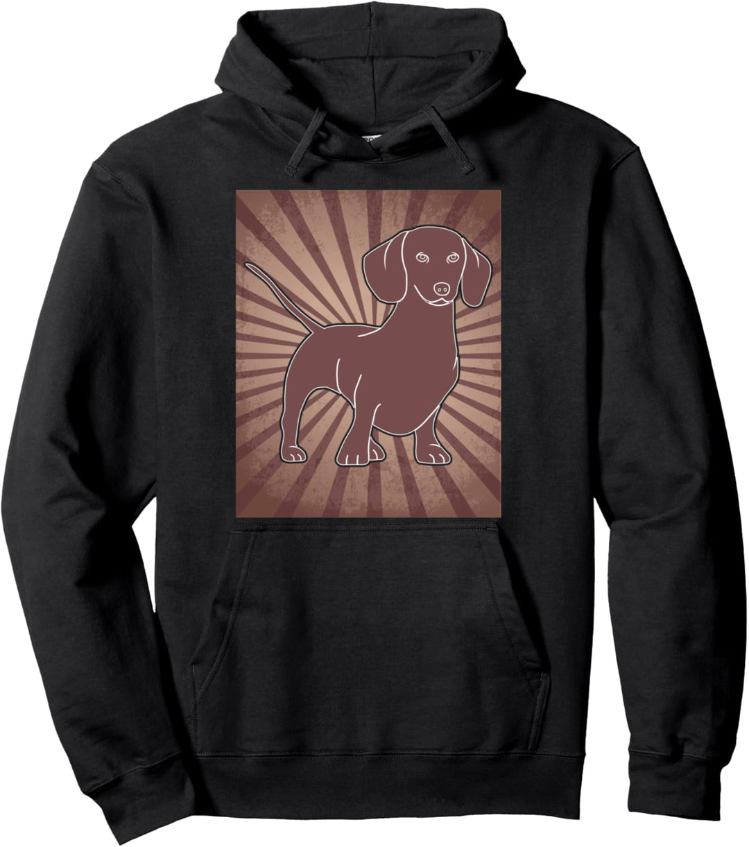 Vintage Dackel Geschenk Dackel Pullover Hoodie