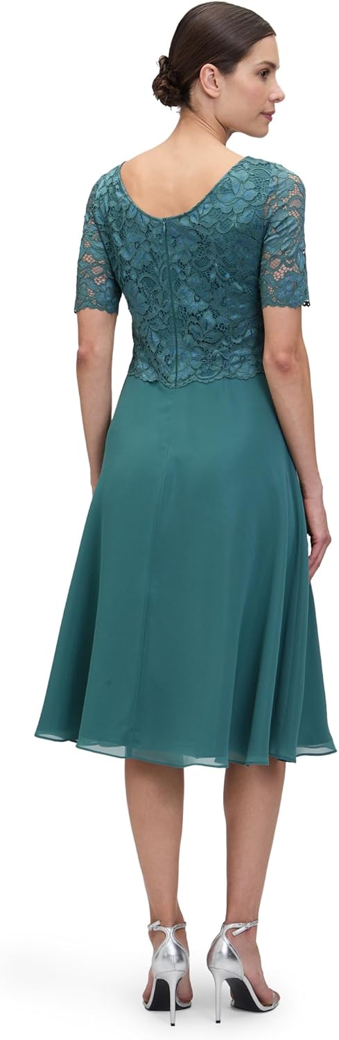Vera Mont Damen Kleid 40 Dark Emerald, 40 Dark Emerald