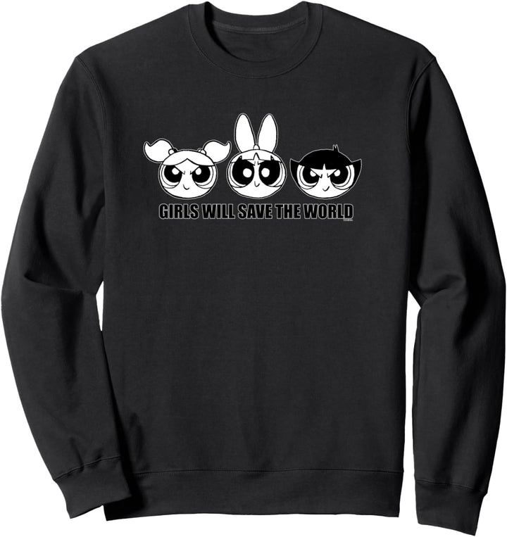 Cartoon Network Powerpuff Girls Girls Will Save The World Sweatshirt
