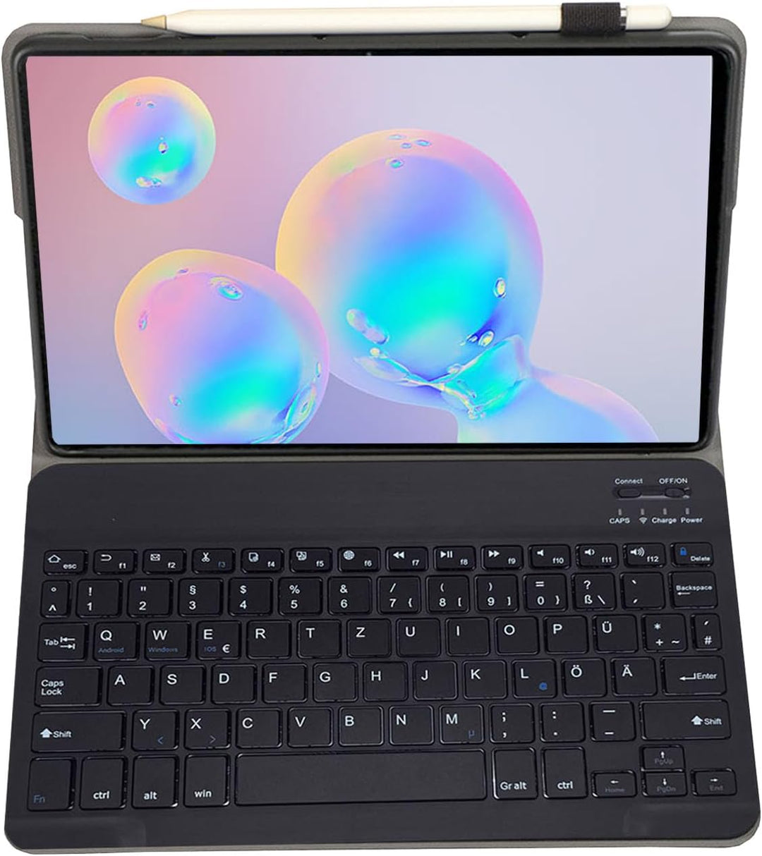 Tastatur Hülle für Samsung Galaxy Tab S6/S6 5G 10,5" Hülle mit Tastatur Deutsches QWERTZ Layout Magn
