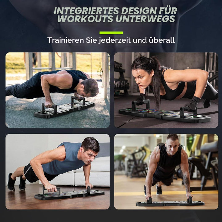 Premium Liegestützbrett Set Push Up Board Verbessertes Konzept 2024 Liegestütze Brett Liegestützgrif