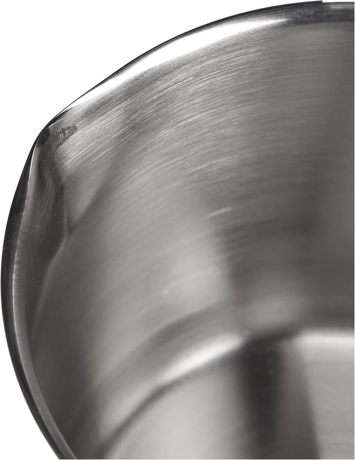 INOXMINI Milchtopf, Edelstahl, Grau, 12 cm