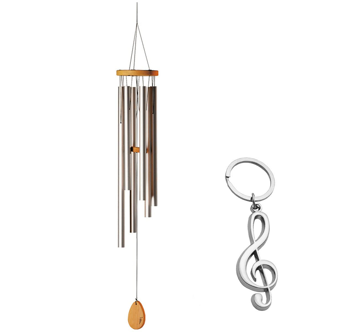 Schlagwerk CH350M Windspiel Wind Chimes + keepdrum Notenschlüssel Anhänger