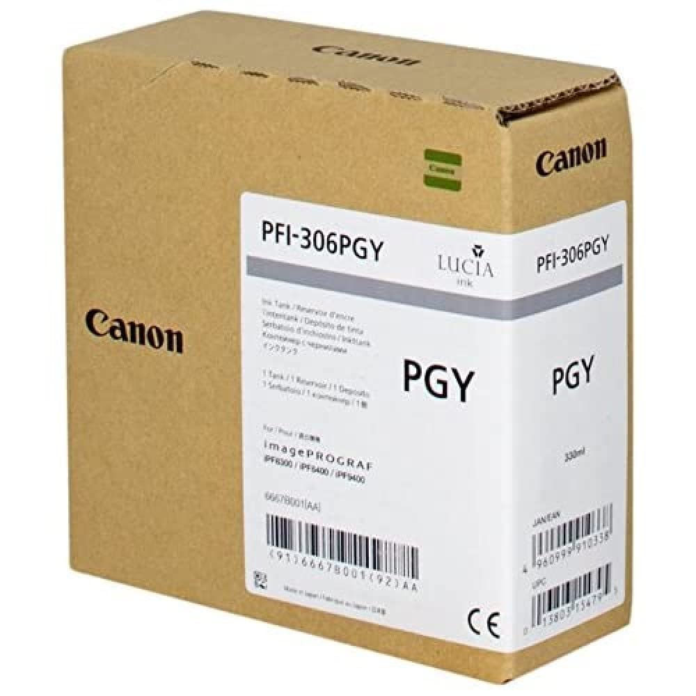 Canon 6667B001 Tintentank PFI-306 PGY, foto grau Foto Garu, Foto Garu