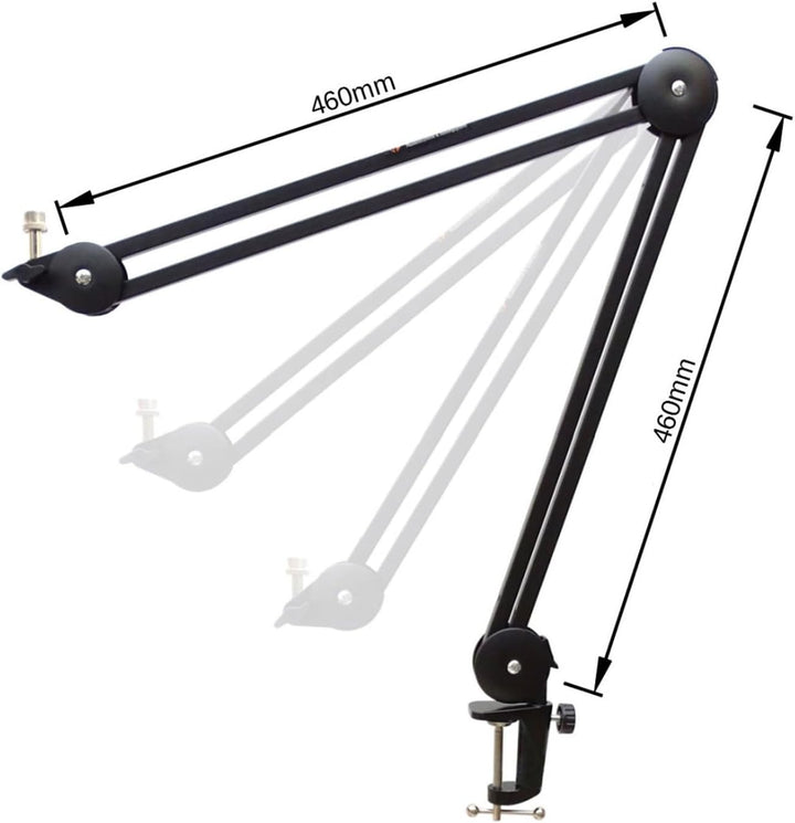 Rode NT1 Signature Black Studio-Kondensatormikrofon + keepdrum MS138 Gelenkarm-Stativ Schwarz
