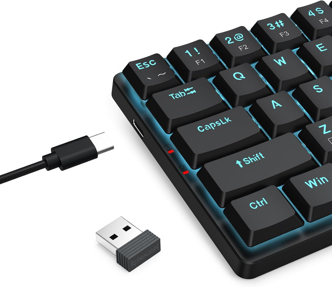 Redragon BS8773 Kabelloses Gaming-Tastaturen & -Mäuse Combos, 78 Tasten, 2,4 GHz, mechanische Tastat