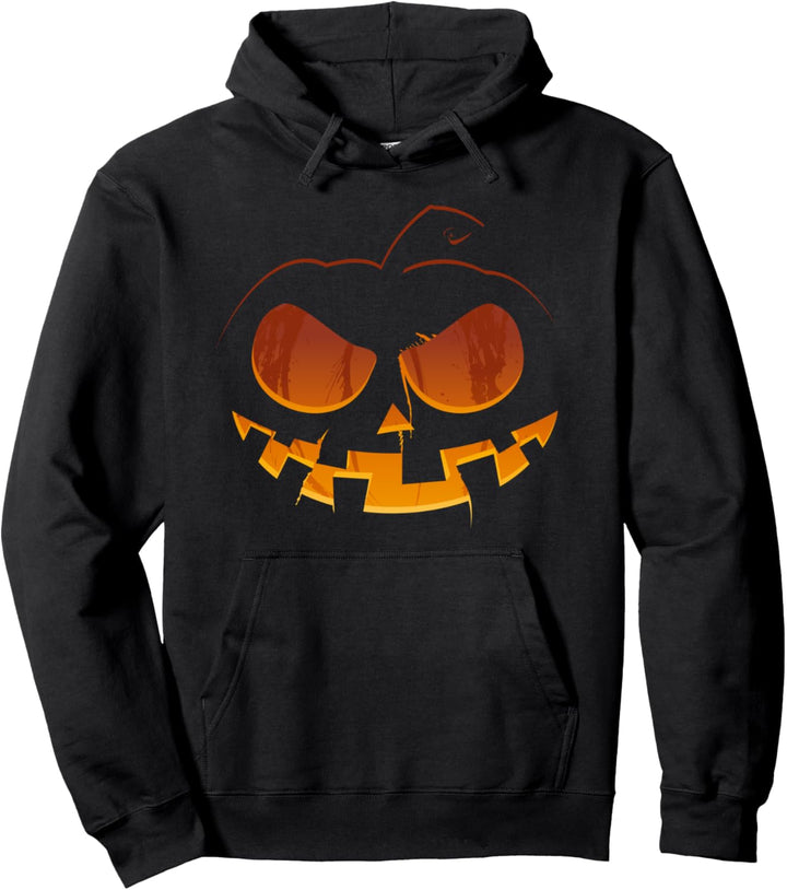 Halloween Kürbis Gesicht Lustiges böse gruselig XD Kostüm Pullover Hoodie