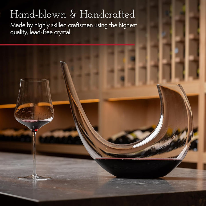 Gabriel Glas Decanter "Alpha" - Design Weindekanter aus hochwertigem Glas Farblos, Farblos