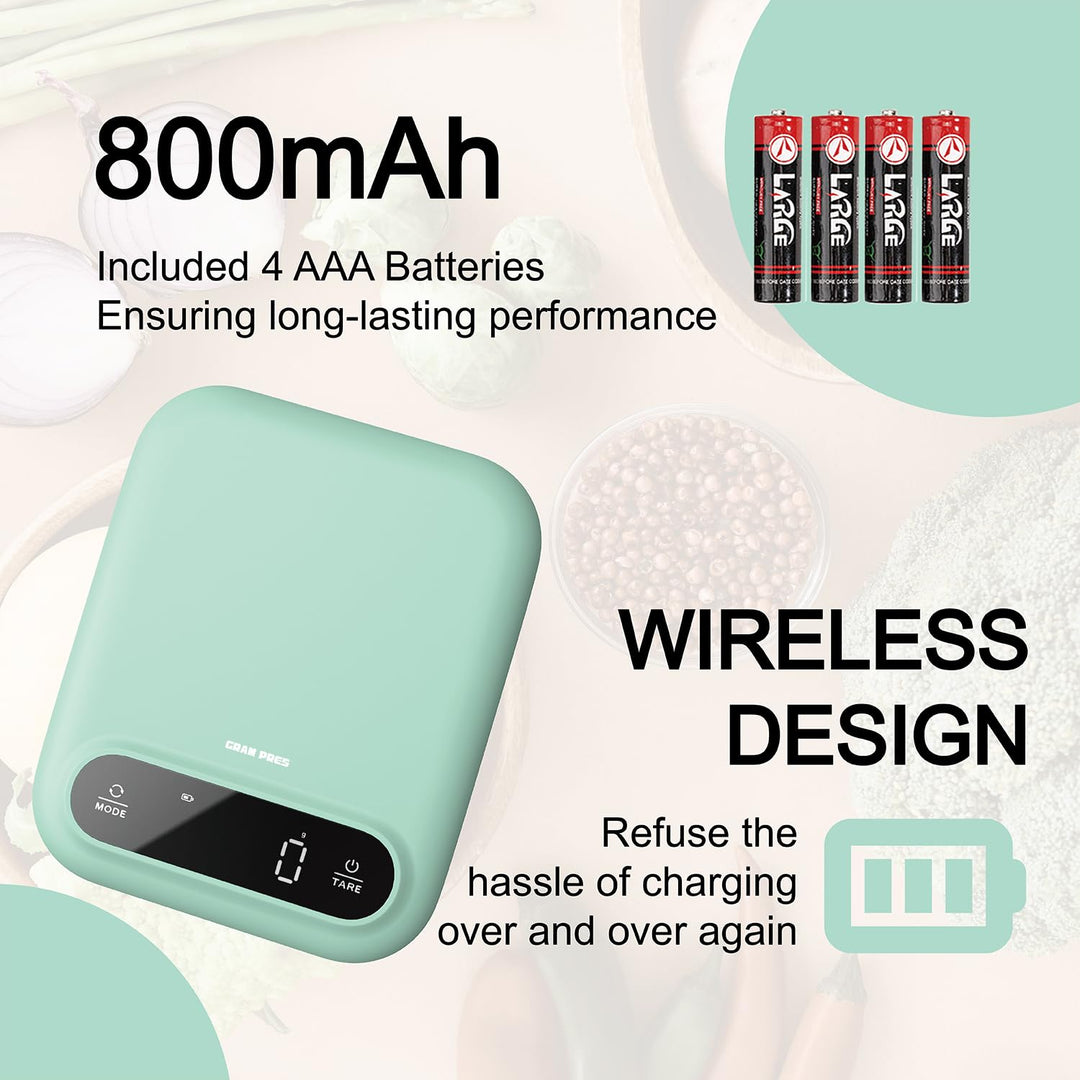 Digitale Lebensmittelwaage 11lb/0.01oz, Küchenwaage Digitales Gewicht in Gramm und Oz zum Abnehmen,
