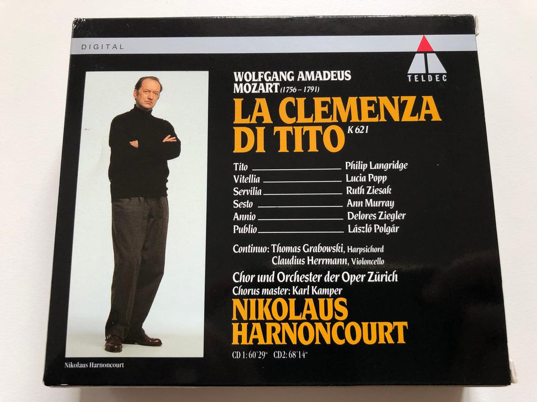 Mozart: La Clemenza di Tito (Gesamtaufnahme) (ital.) (Aufnahme Zürich 1993), Audio-CD