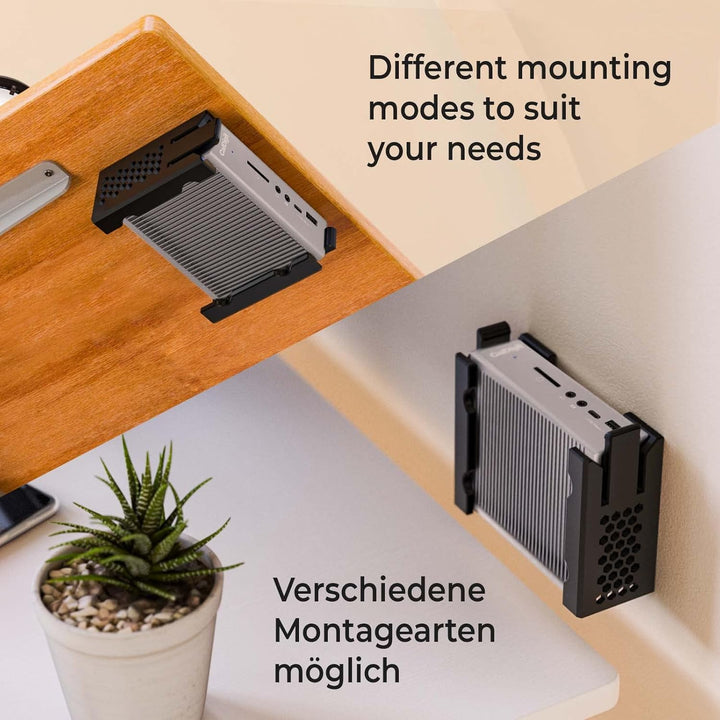 Mobilefox Untertisch Halterung Wandhalterung Halter passend für CalDigit TS3 Plus Thunderbolt Dock