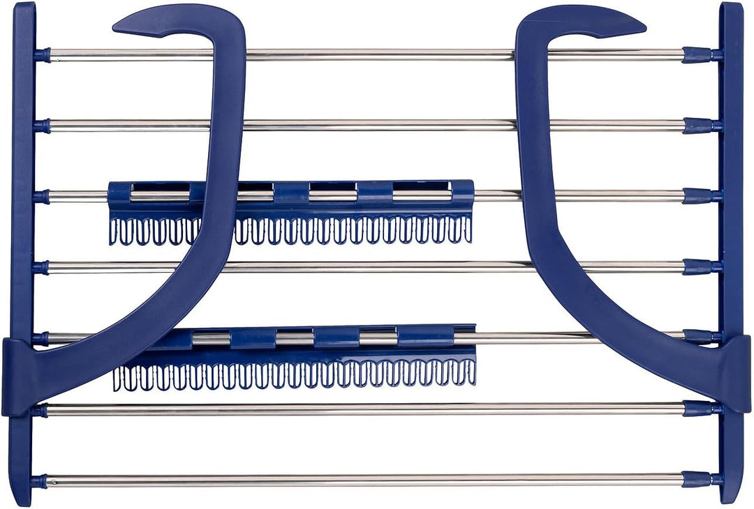PEARL Handtuchhalter: Premium-Teleskop-Wäschetrockner f. Heizkörper &amp; Balkon, 4 m ausziehbar (Balkon