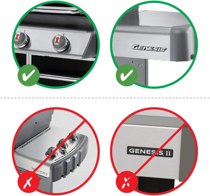 Weber 7621 Flavorizer Bars Emailliert für Genesis 300 Serie ab 2011 (Packung mit 2) 17.6 x 2.2 x 9.6