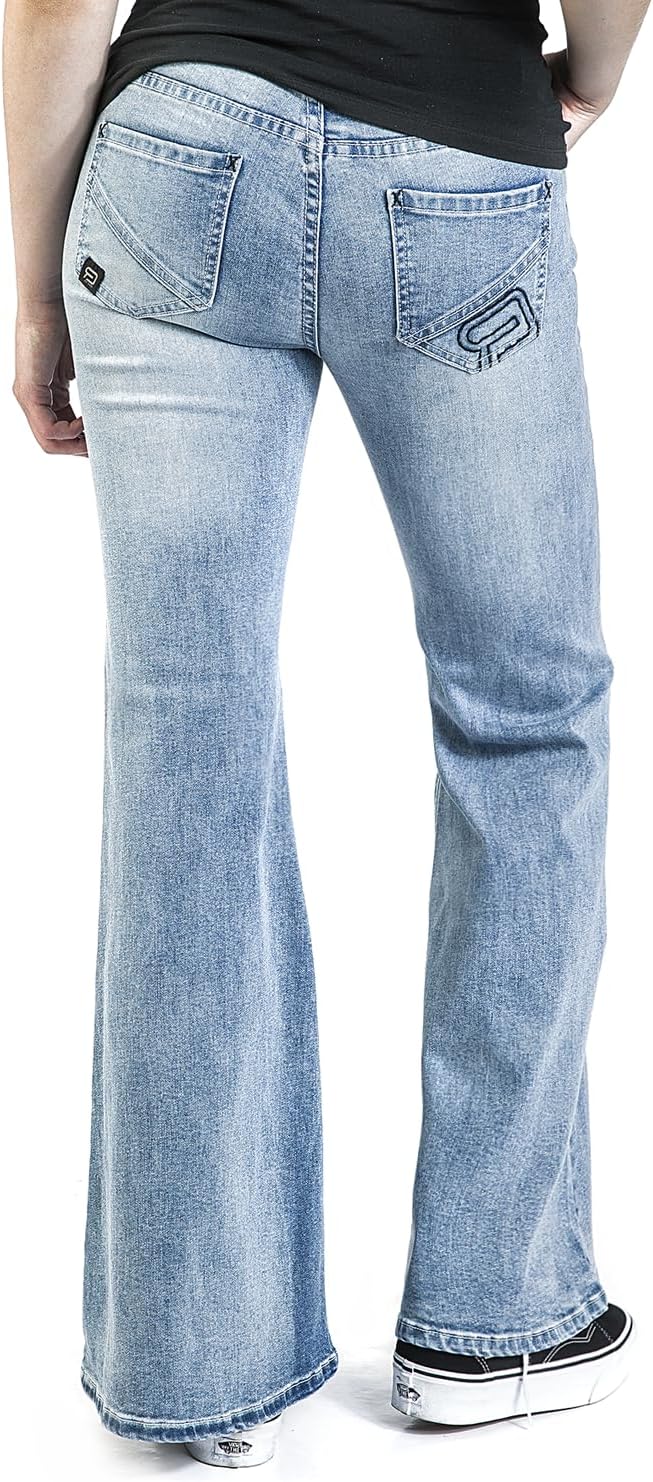 RED by EMP Damen hellblaue Jeans mit Schlag 29W / 32L Blau, 29W / 32L Blau