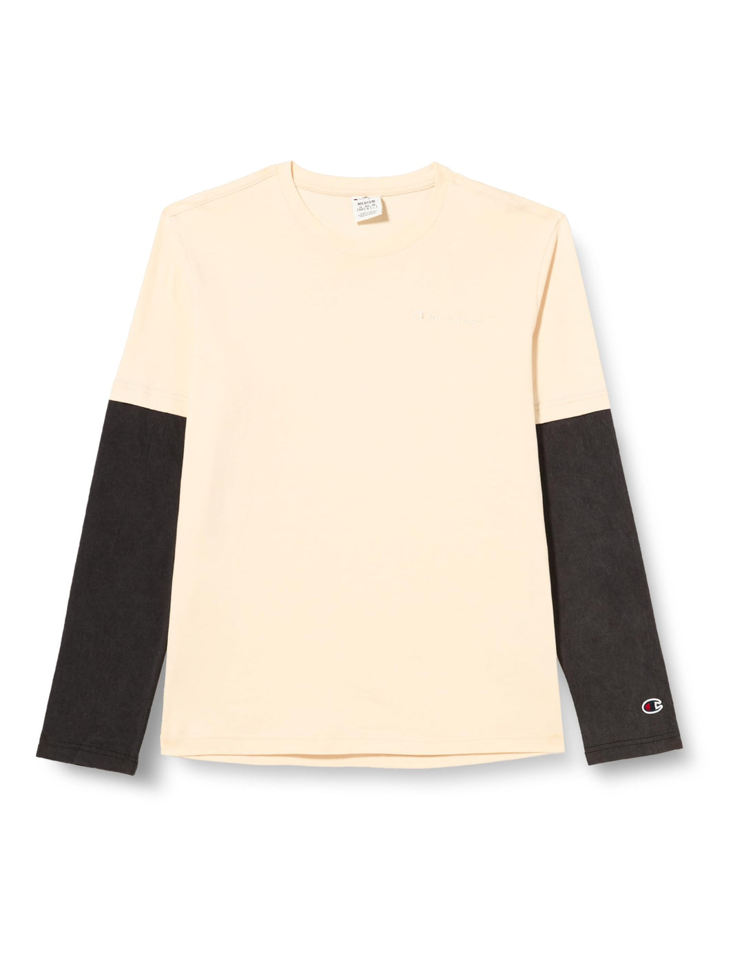 Champion Herren Langarmshirt S Beige Chiaro/Nero, S Beige Chiaro/Nero