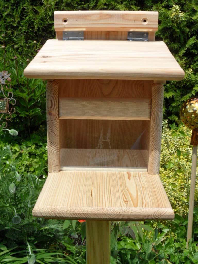 XXXL Echhörnchen Kobel/Futterhaus aus hochwertigem Vollholz, hochwertig Imprägniert, deutsches Quali