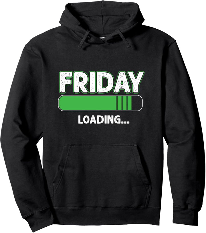 Freitag Loading Ladebalken Wochenende Frei Feiern Geschenk Pullover Hoodie