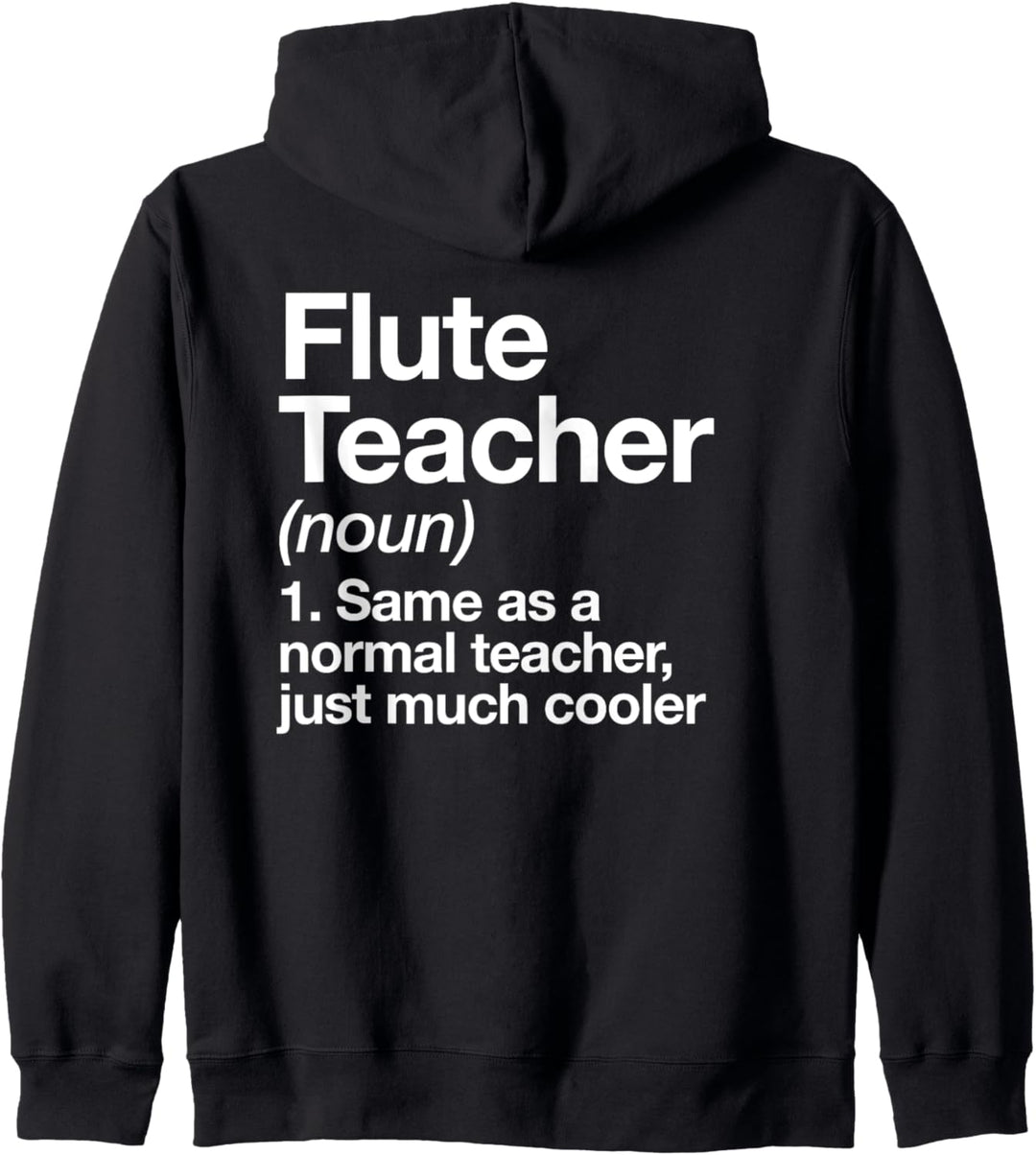 Flötenlehrer Definition Lustiger Musiker Kapuzenjacke