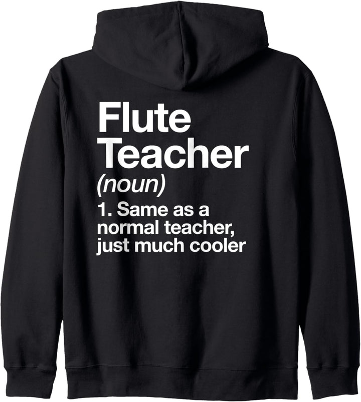Flötenlehrer Definition Lustiger Musiker Kapuzenjacke
