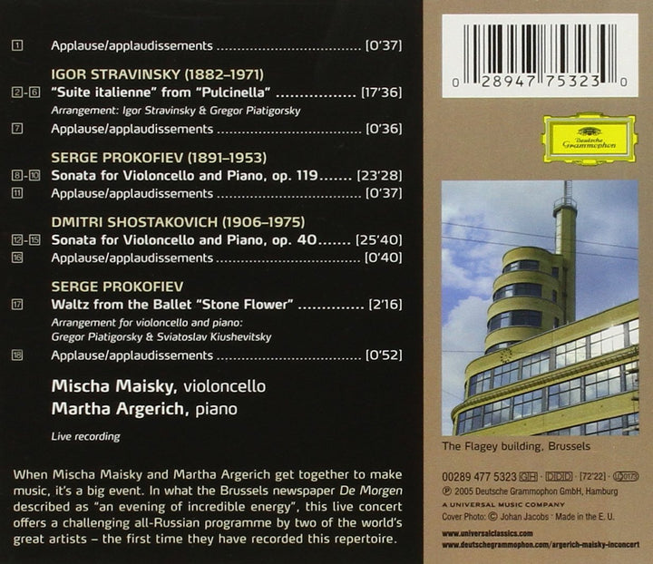In Concert, Audio-CD
