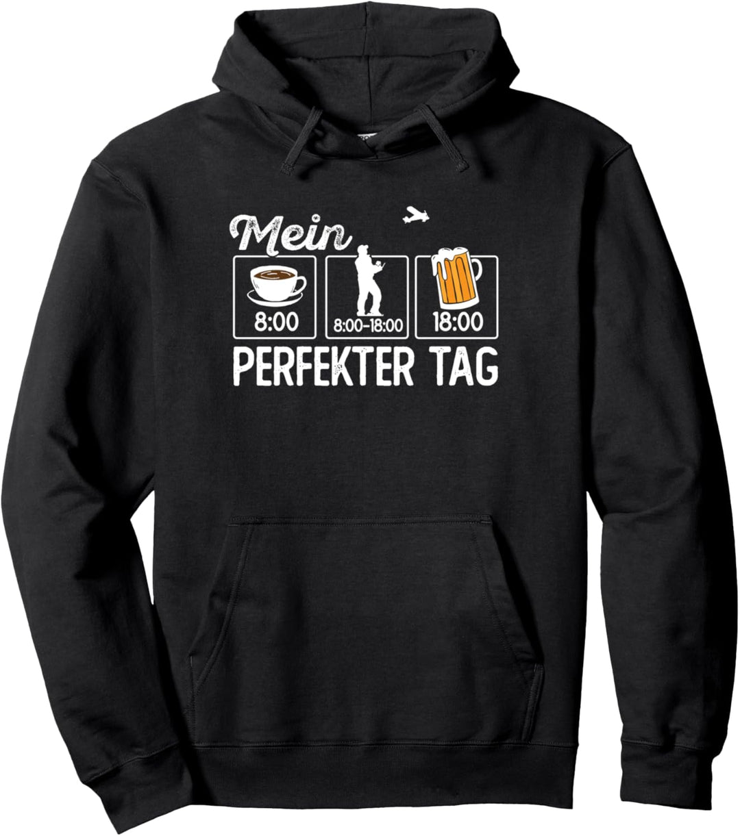 Lustige Drone Mein perfekter Tag Dronenfan Quadcopter Drohne Pullover Hoodie