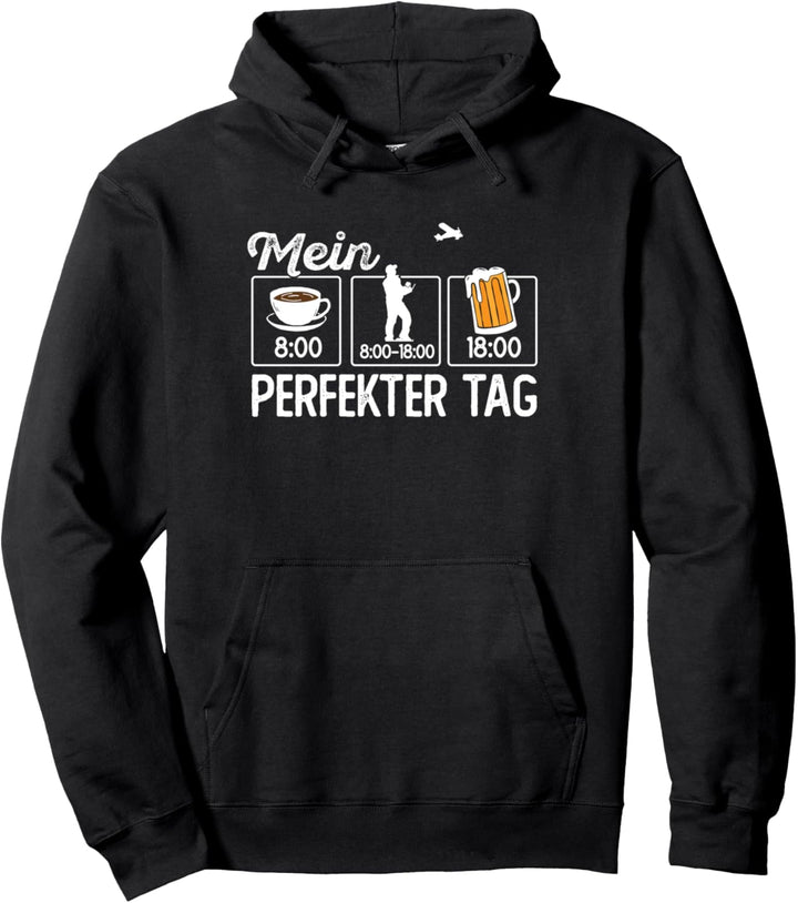 Lustige Drone Mein perfekter Tag Dronenfan Quadcopter Drohne Pullover Hoodie