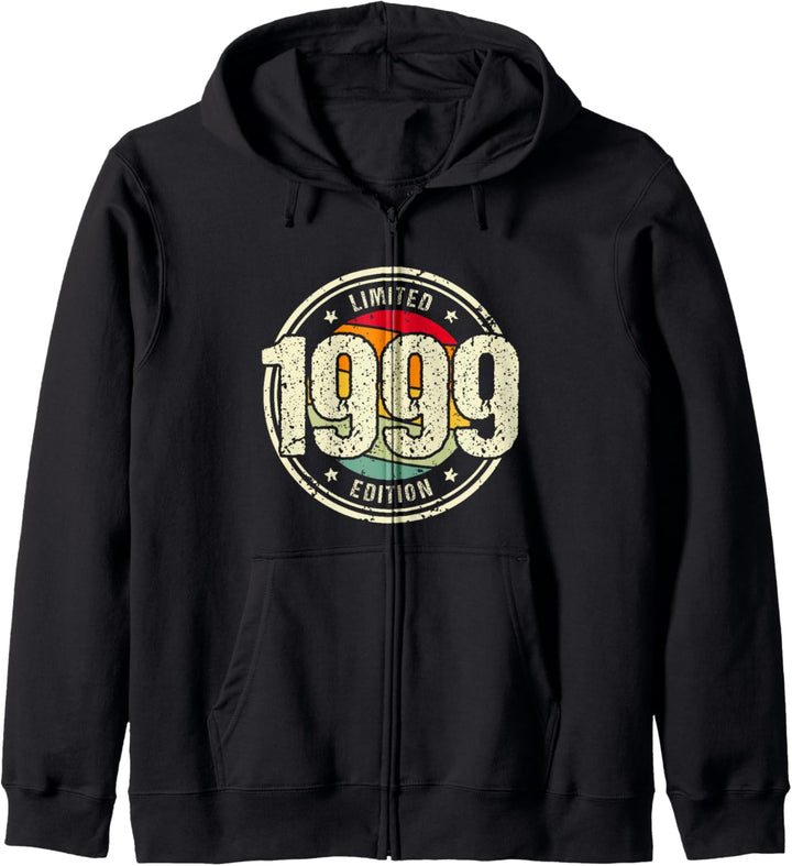 Retro 25 Jahre Jahrgang 1999 Limited Edition 25. Geburtstag Kapuzenjacke