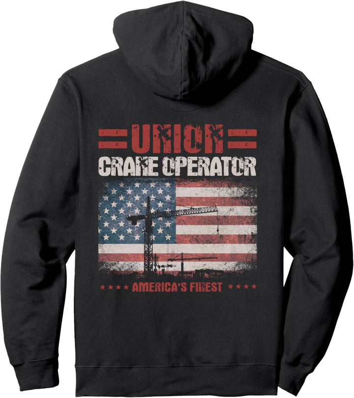 Kranführer Geschenke Design auf der Rückseite der Kleidung Pullover Hoodie