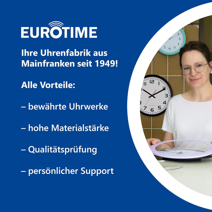 Eurotime Wecker Jungen Polizei Polizeiauto Notruf, Kinderwecker, Hellblau Blau, Kunststoffgehäuse un