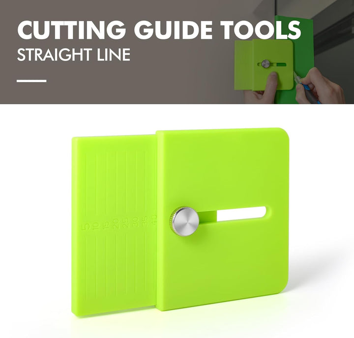 FOSHIO 2 Stück Gerade Linie Cutter Schneidvorlage, Edge Wrap Cuttermess Mini-Schneidvorlage, präzise