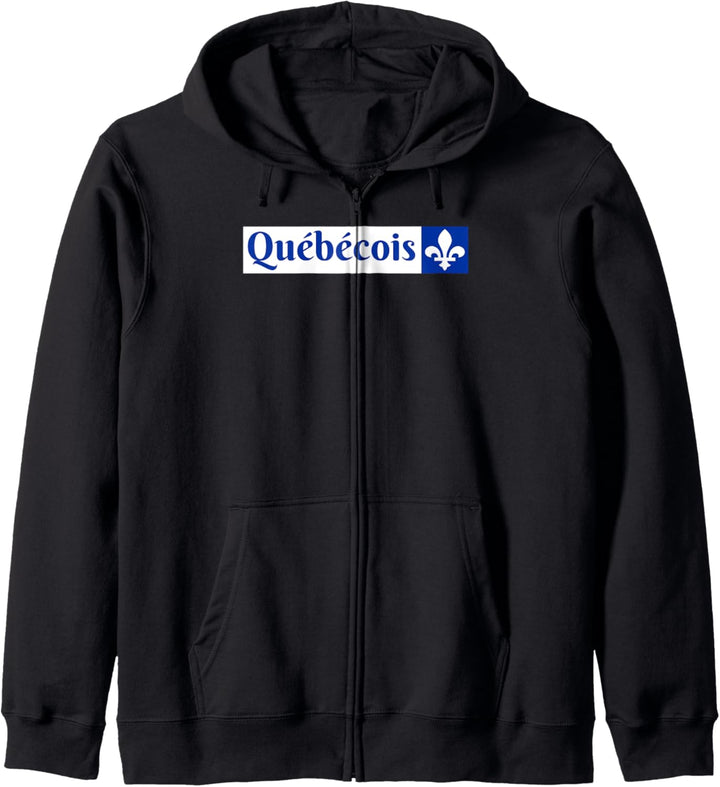 Quebecois Canadien, Quebecker Kanadier, Quebec Flagge Kapuzenjacke