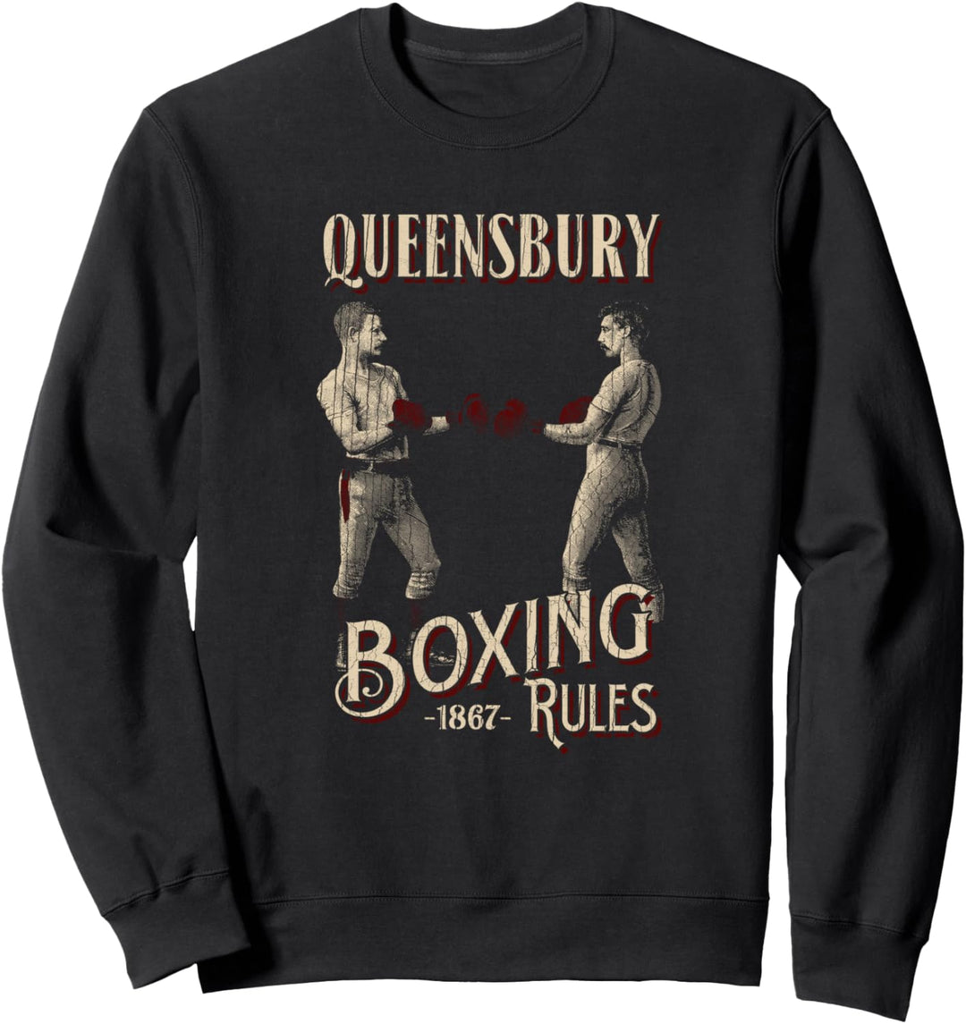 Queensbury Boxing Rules: Retro Vintage Boxing Sweatshirt