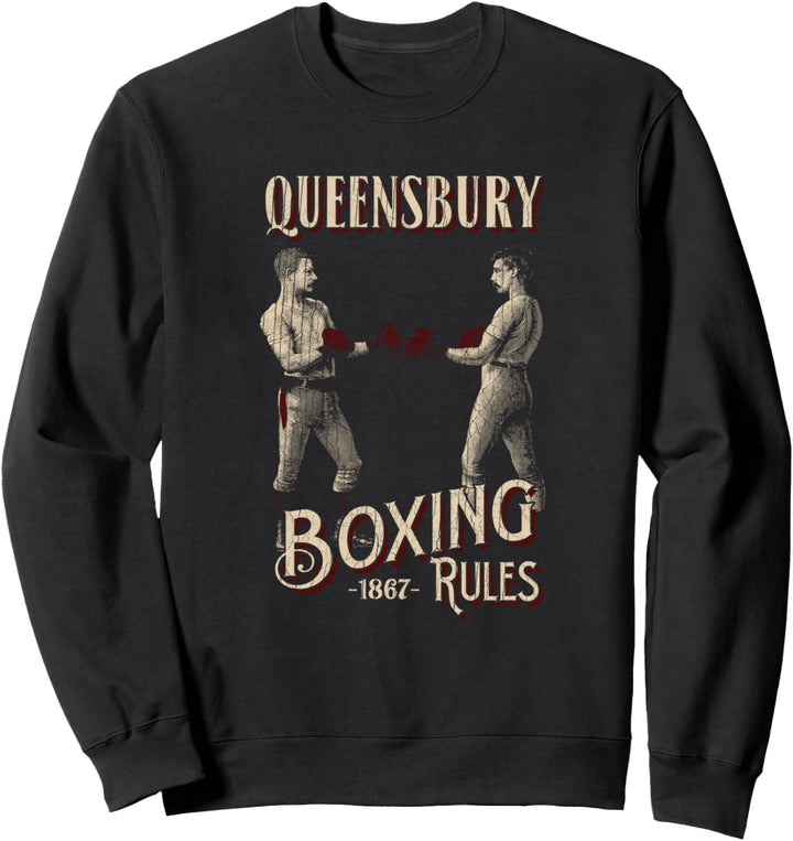 Queensbury Boxing Rules: Retro Vintage Boxing Sweatshirt
